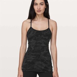 Lululemon Power Y Tank in Luon Incognito Camo Multi Grey